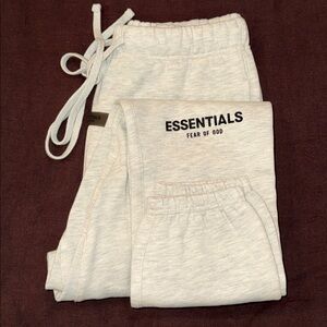 Fear Of God Essentials Light Gray Joggers